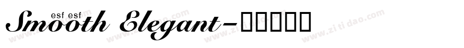 Smooth Elegant字体转换